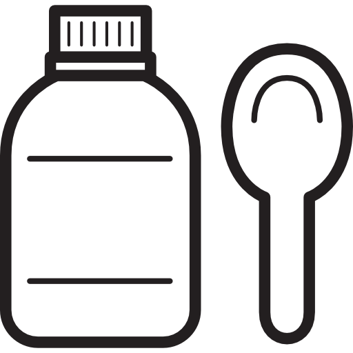 Syrup with Spoon